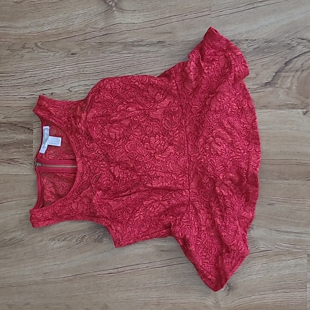 Sweetheart peplum